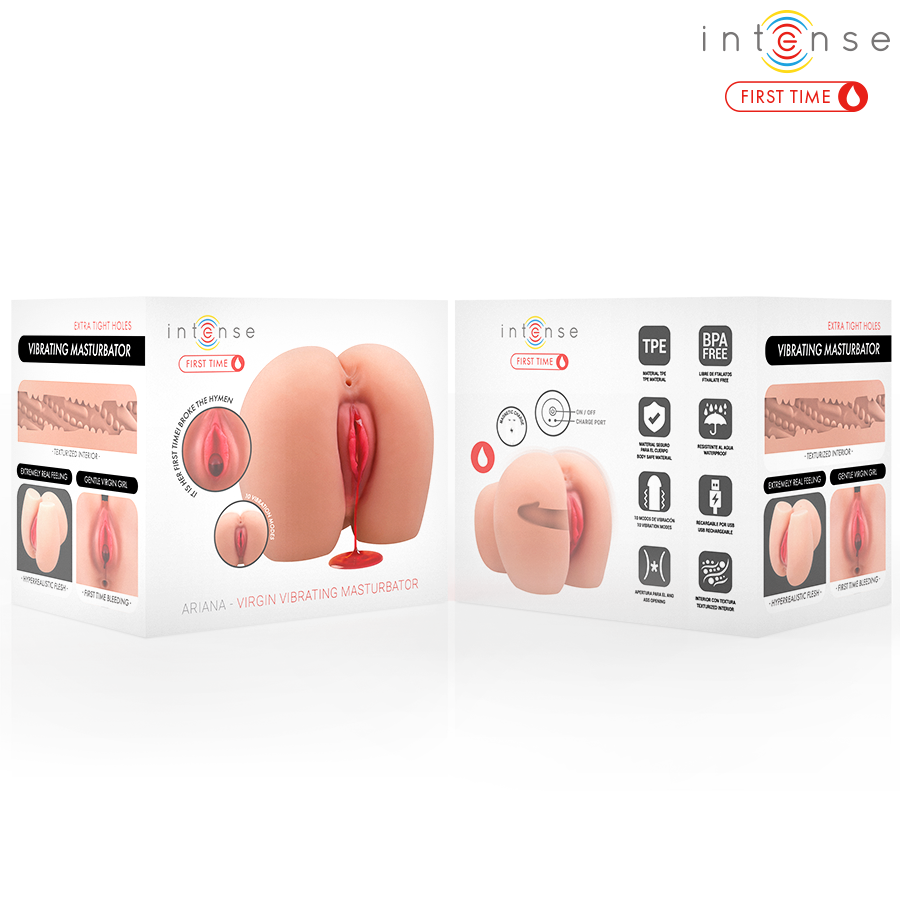 INTENSE FIRST TIME - ARIANA VIRGIN VIBRATORE MASTURBATORE CON SANGUINAMENTO - immagine 3