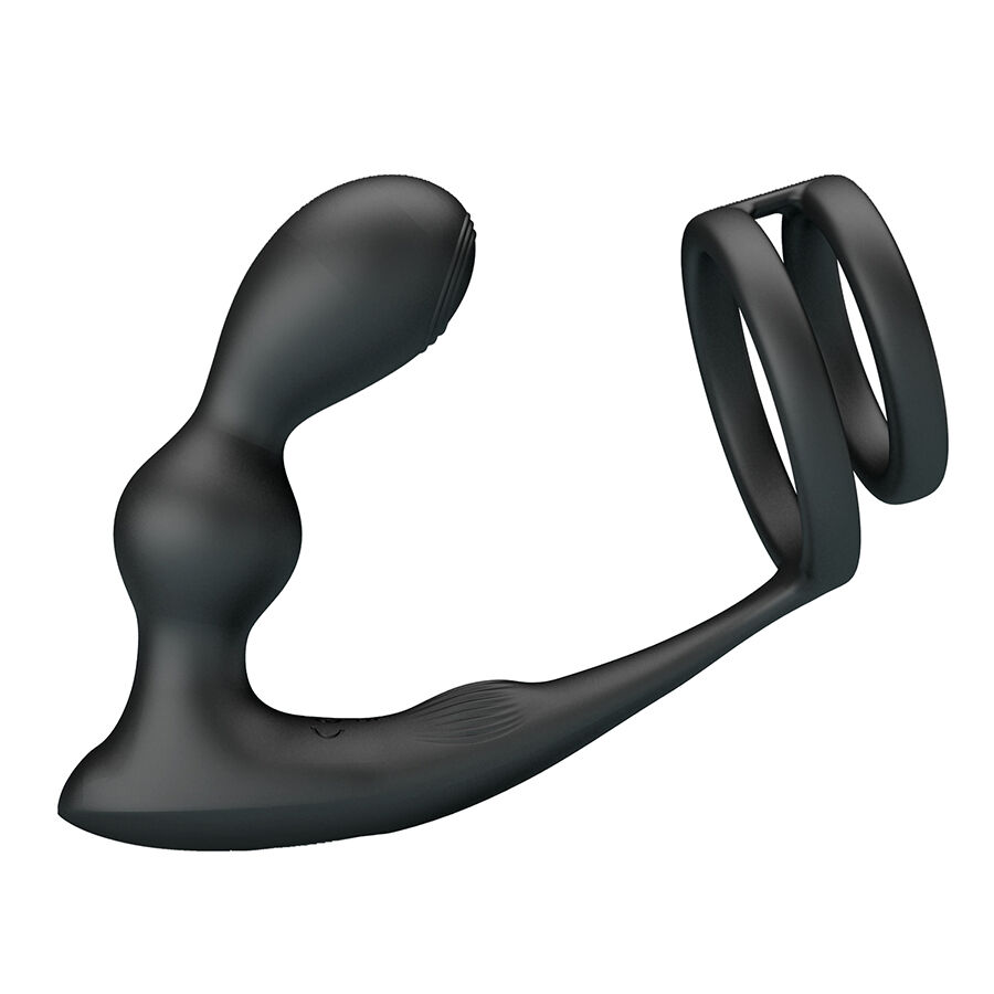 MR PLAY - PLUG ANALE VIBRANTE CON ANELLO PER PENE E TELECOMANDO - immagine 4
