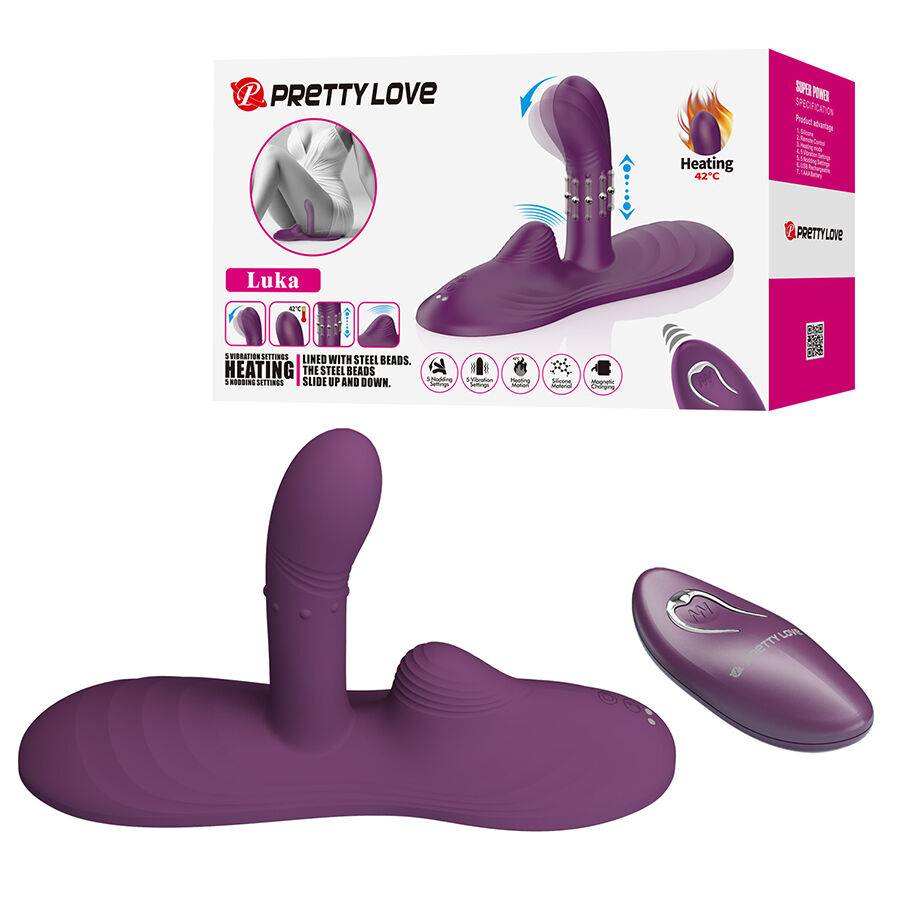 PRETTY LOVE - LUKA VIBRATORE CON EFFETTO CALORE E TELECOMANDO