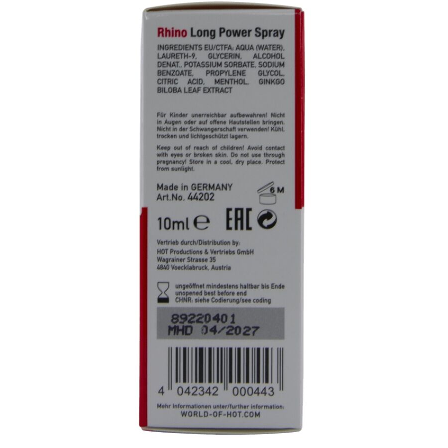 HOT - RHINO SPRAY A LUNGA POTENZA 10 ML - immagine 4
