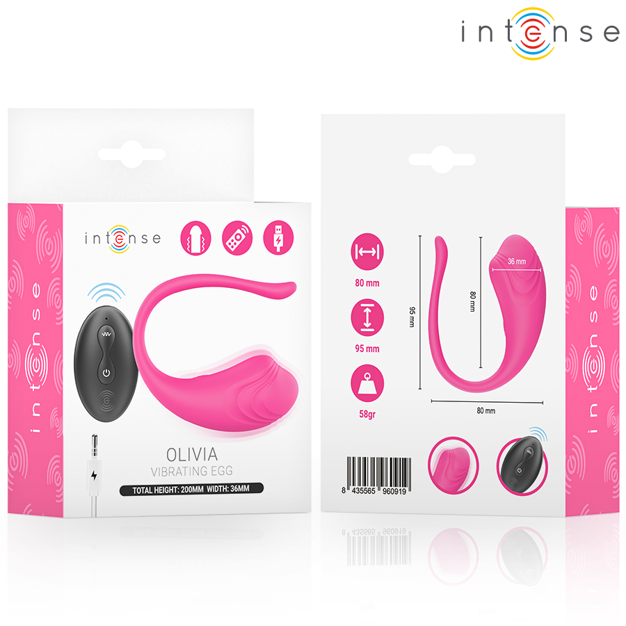 INTENSE - OLIVIA PINK UOVO VIBRANTE CON TELECOMANDO - immagine 3