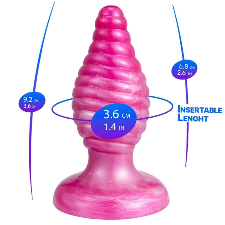 SILEXD - CHERRY ANAL PLUG FANTASY SILICONE LIQUIDO TERMOREATTIVO ROSA 9,2 CM - immagine 2