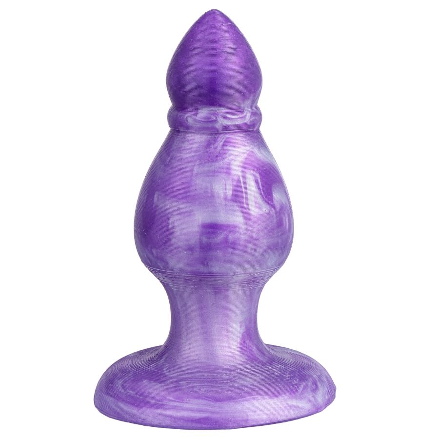 SILEXD - QUEEN ANAL PLUG FANTASY SILICONE LIQUIDO TERMOREATTIVO VIOLA 9,2 CM - immagine 3