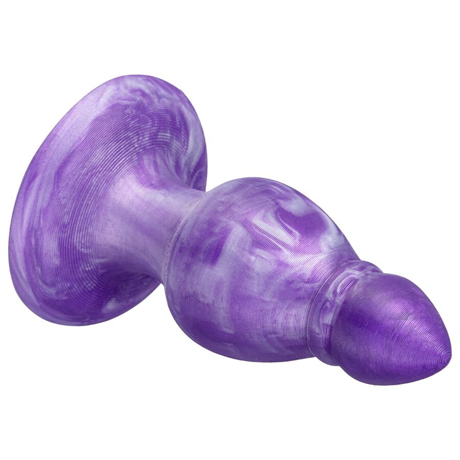 SILEXD - QUEEN ANAL PLUG FANTASY SILICONE LIQUIDO TERMOREATTIVO VIOLA 9,2 CM - immagine 4