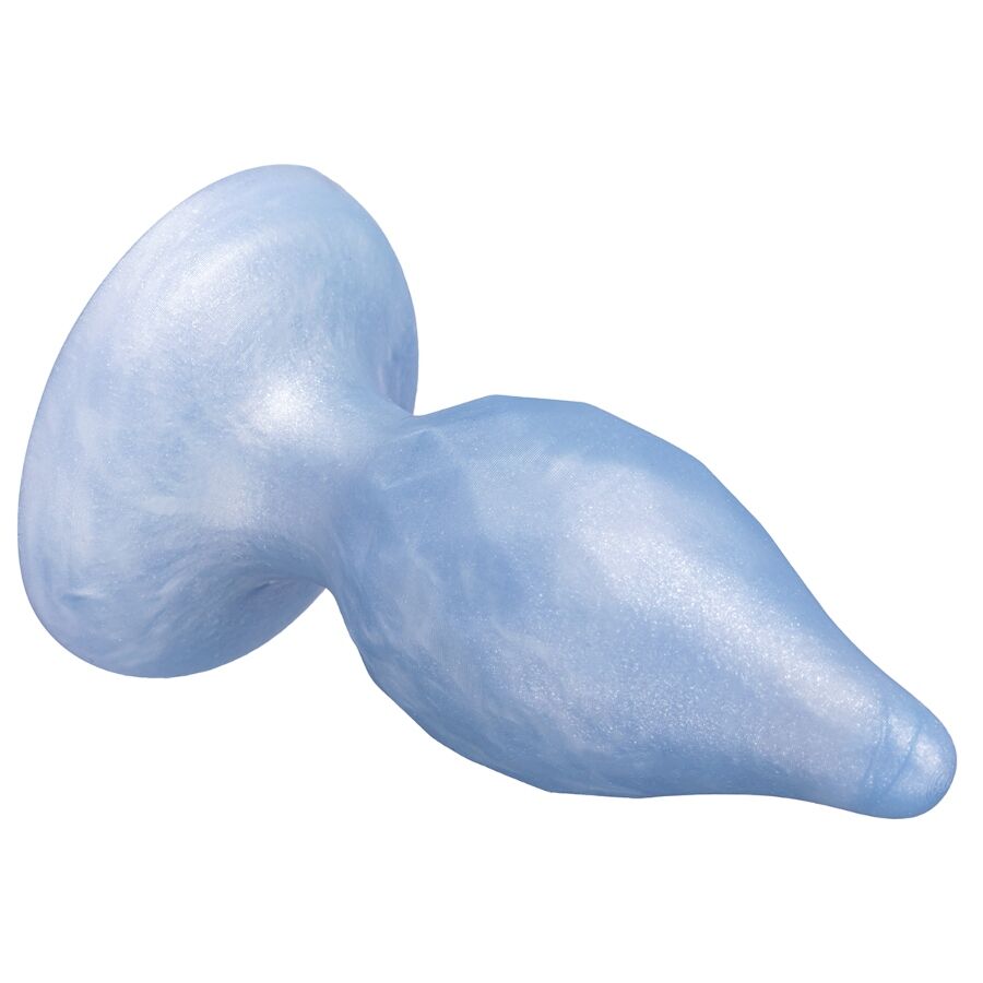 SILEXD - DIAMOND ANAL PLUG FANTASY SILICONE LIQUIDO TERMOREATTIVO BLU PERLA 9,2 CM - immagine 4