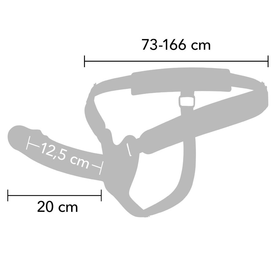 HIDDEN DESIRE - INFERNO GUAINA PER PENE STRAP-ON 20 CM - immagine 2