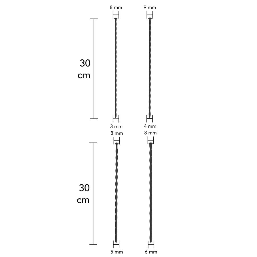 HIDDEN DESIRE - EXTREME STARTER SET DI DILATATORI URETRALI 4 UNITÀ - immagine 2
