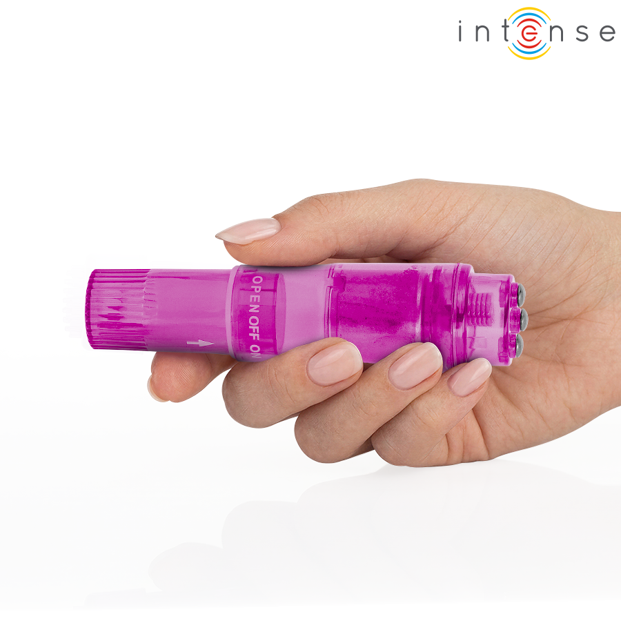 INTENSO - MINI MASSAGGIATORE KURT CON 4 TESTINE INTERCAMBIABILI ROSA - immagine 4