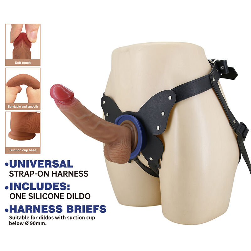 PRETTY LOVE - IMBRACATURA STRAP-ON YETI CON DILDO A VENTOSA - immagine 2