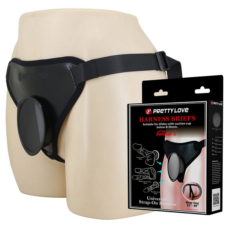 PRETTY LOVE - IMBRACATURA UNIVERSALE CON STRAP-ON NERA