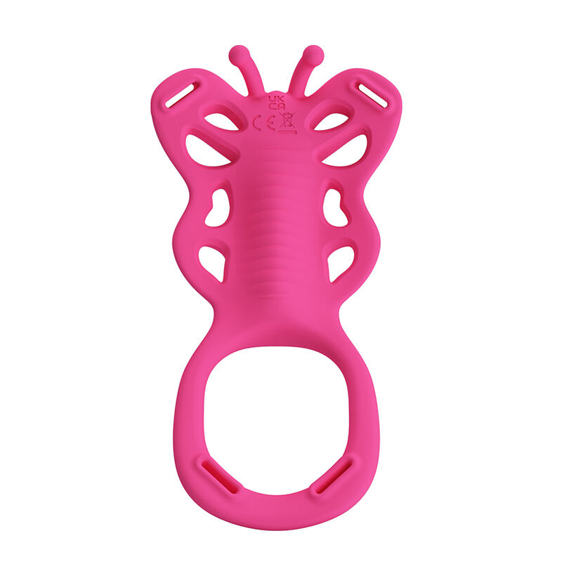 PRETTY LOVE - MASSAGGIATORE PER SVEGLIA CON APP A FORMA DI FARFALLA, ROSA - immagine 3