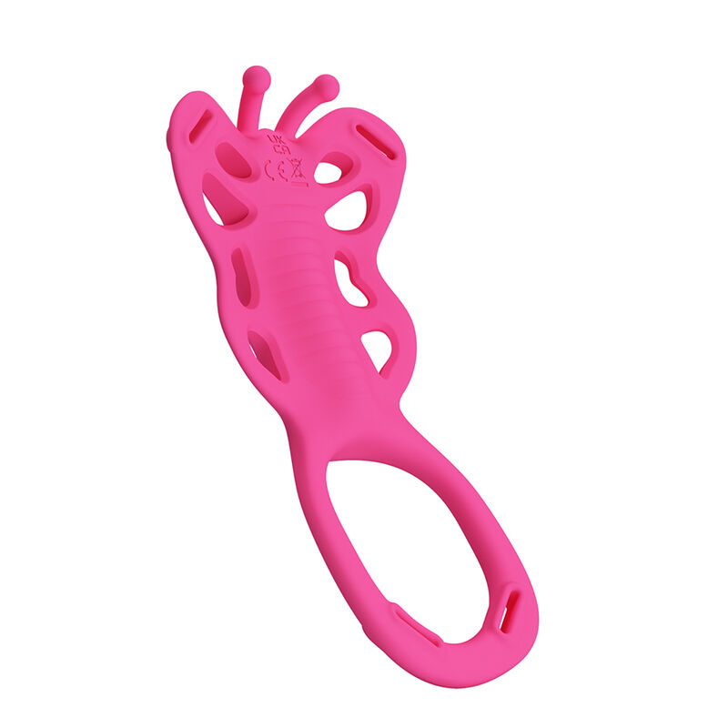 PRETTY LOVE - MASSAGGIATORE PER SVEGLIA CON APP A FORMA DI FARFALLA, ROSA - immagine 4