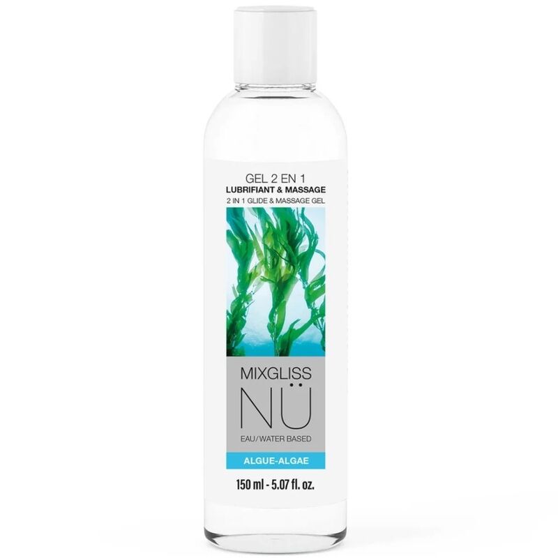 MIXGLISS - 2 IN 1 GEL LUBRIFICANTE E DA MASSAGGIO A BASE DACQUA NURU ALGAE 150 ML