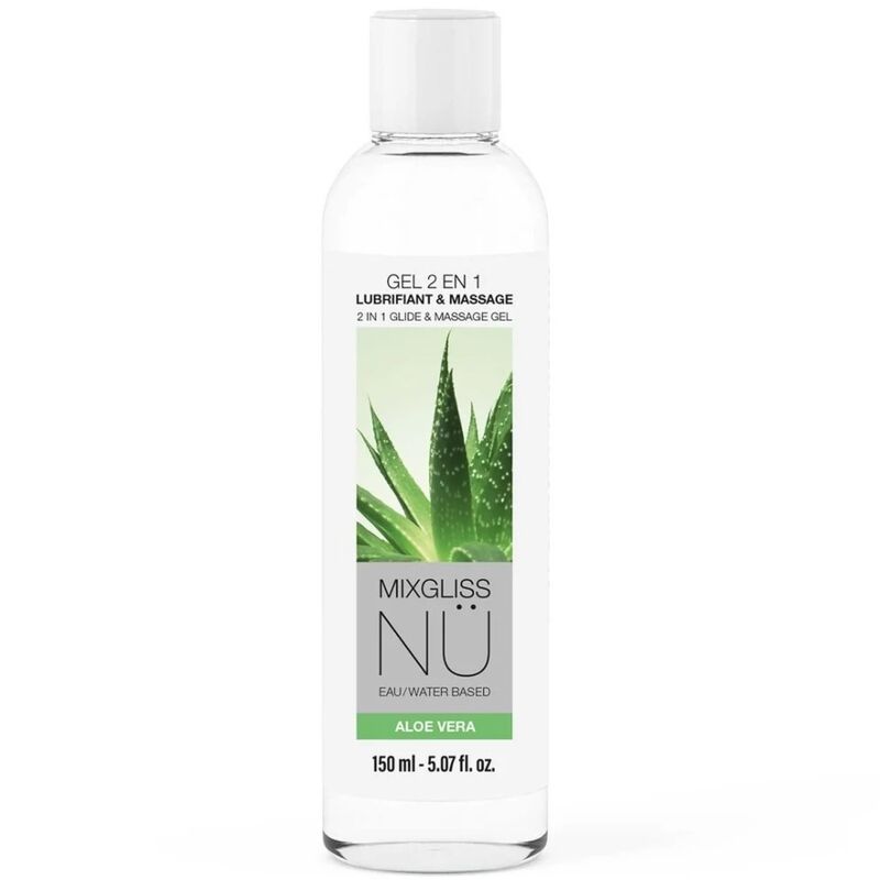MIXGLISS - 2 IN 1 GEL LUBRIFICANTE E MASSAGGIANTE A BASE DACQUA NURU ALOE VERA 150 ML