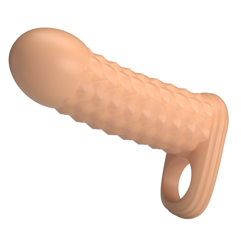 PRETTY LOVE - WOLFRAM MANICOTTO PER ALLUNGAMENTO DEL PENE 11,5 CM Ø 3,8 CM NATURALE - immagine 5