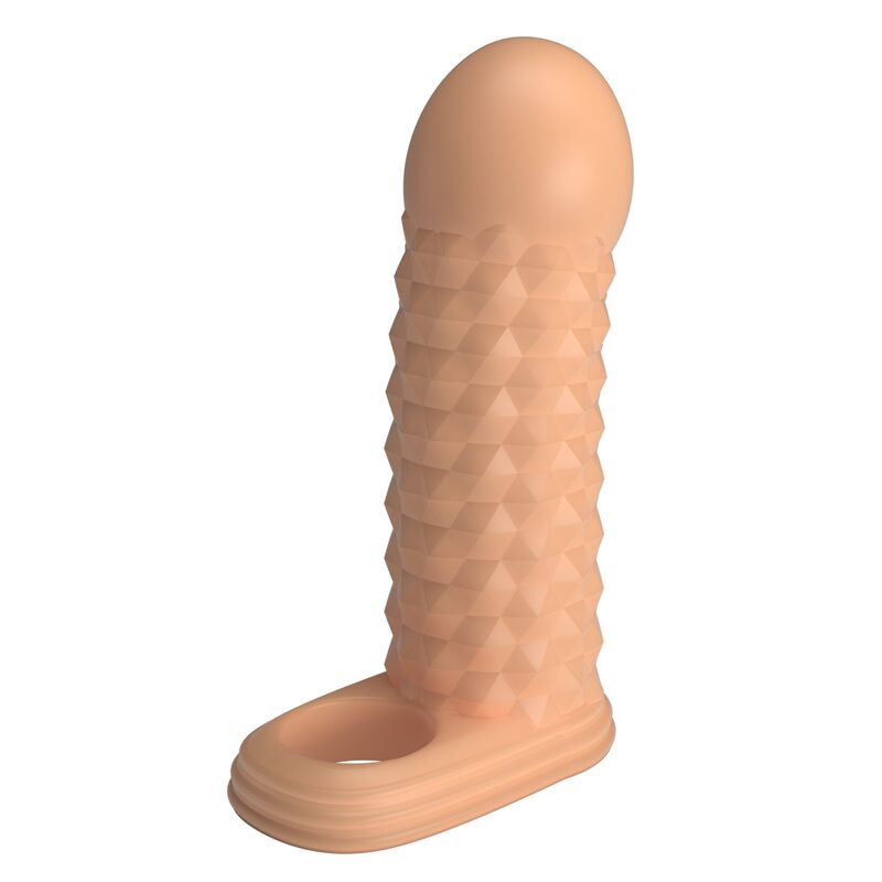 PRETTY LOVE - WOLFRAM MANICOTTO PER ALLUNGAMENTO DEL PENE 11,5 CM Ø 3,8 CM NATURALE - immagine 4