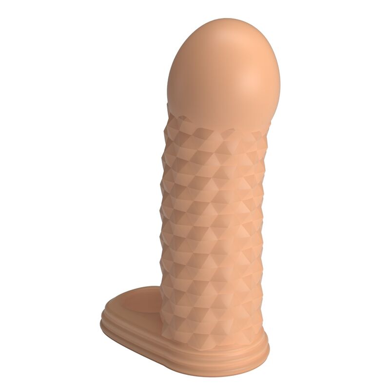 PRETTY LOVE - WOLFRAM MANICOTTO PER ALLUNGAMENTO DEL PENE 11,5 CM Ø 3,8 CM NATURALE - immagine 3