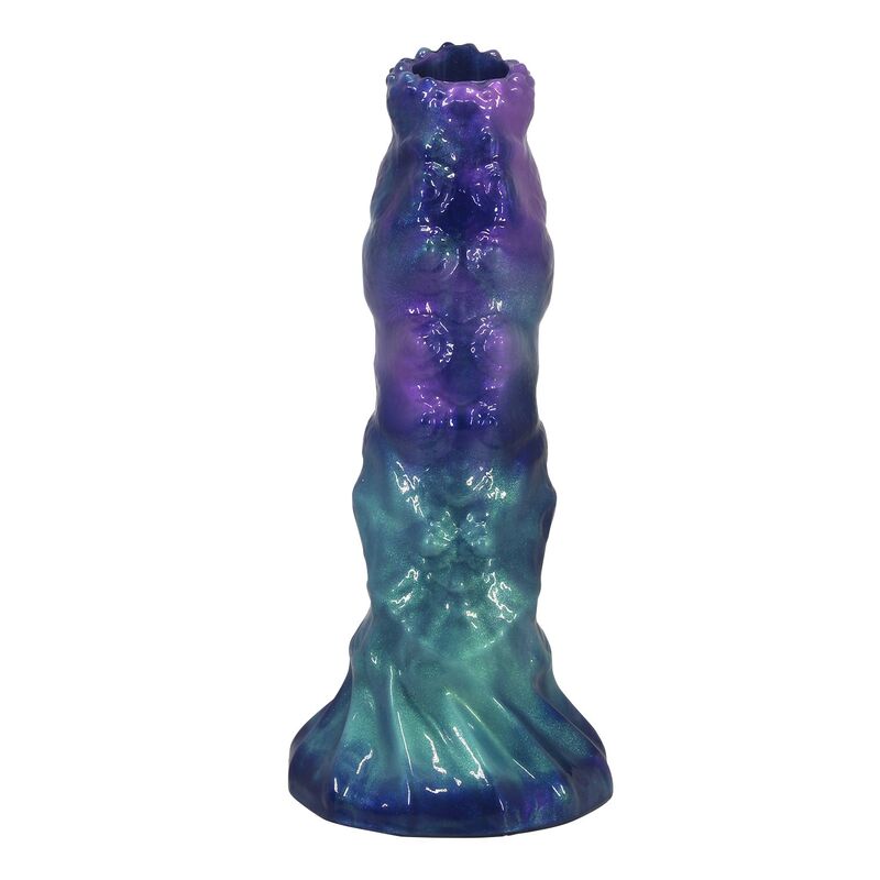 POWER MONSTERS - DUSKWALKER SENTINEL TRICOLOR DILDO GONFIABILE IN SILICONE FANTASY 23 CM Ø 5 CM - immagine 4