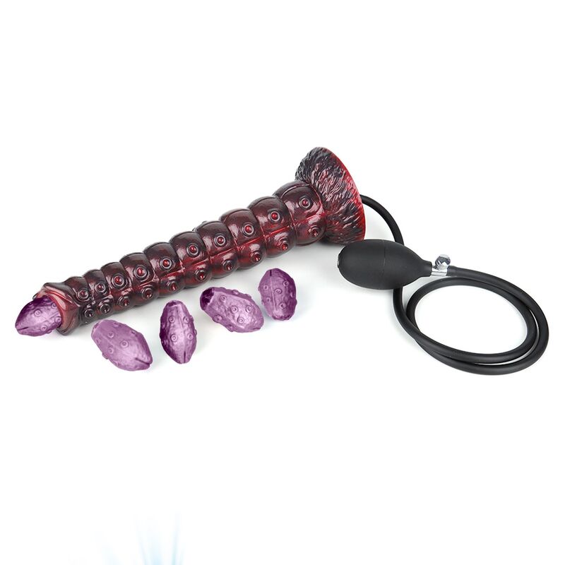 POWER MONSTERS - VOIDCLAW BRUTE DILDO GONFIABILE IN SILICONE BICOLORE FANTASY 29 CM Ø 5.7 CM - immagine 5