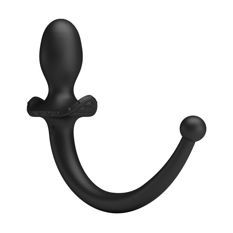 PRETTY LOVE - VIBRATORE ANALE E PERINEO ANTHONY CON CONTROLLO TRAMITE APP, NERO - immagine 5