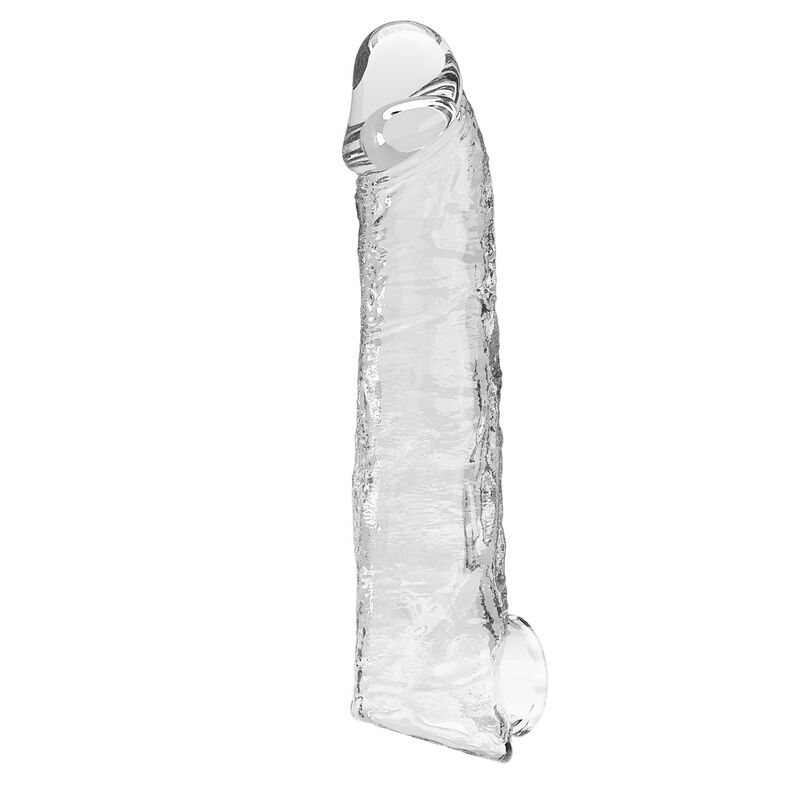PRETTY LOVE - MANICOTTO REGOLABILE PER LESTENSIONE DEL PENE 26 CM Ø 4 CM TRASPARENTE - immagine 3