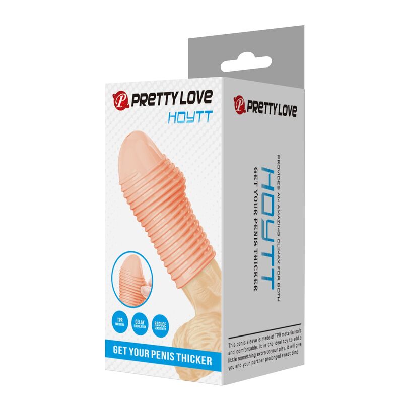PRETTY LOVE - HOTTT MANICA PER PENE PER UN PENE PIÙ SPESSO, COLORE NATURALE - immagine 3