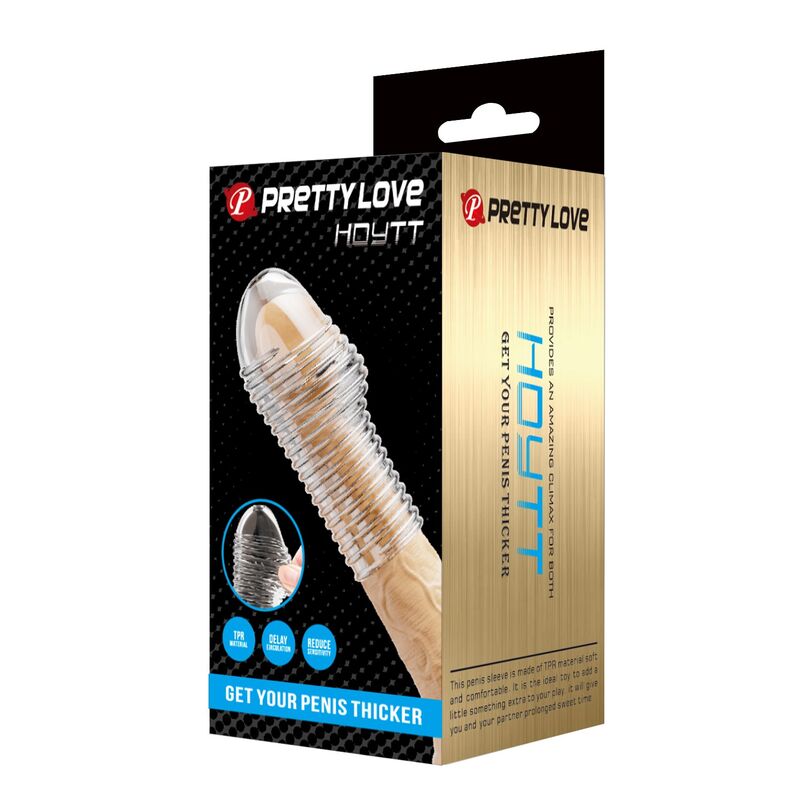 PRETTY LOVE - HOTTT MANICA PER PENE PER UN PENE PIÙ SPESSO E TRASPARENTE - immagine 3