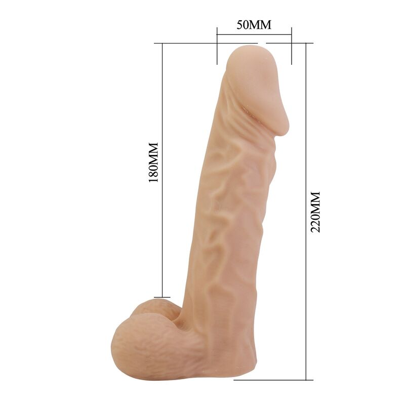 PRETTY LOVE - IMBRACATURA JOLYON CON DILDO FLESSIBILE 22 CM Ø 4,8 CM NATURALE - immagine 5
