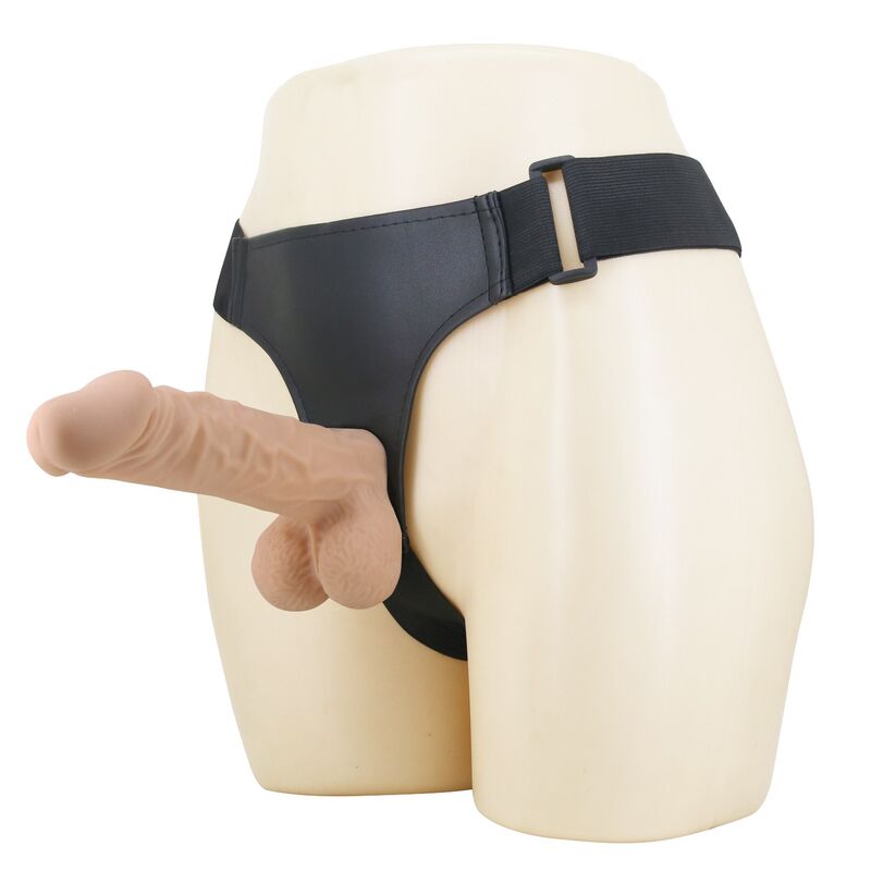 PRETTY LOVE - IMBRACATURA JOLYON CON DILDO FLESSIBILE 22 CM Ø 4,8 CM NATURALE