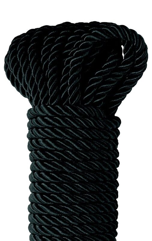 FETISH FANTASY SERIES - CORDA DI SETA DELUXE NERA 9,75 M - immagine 2