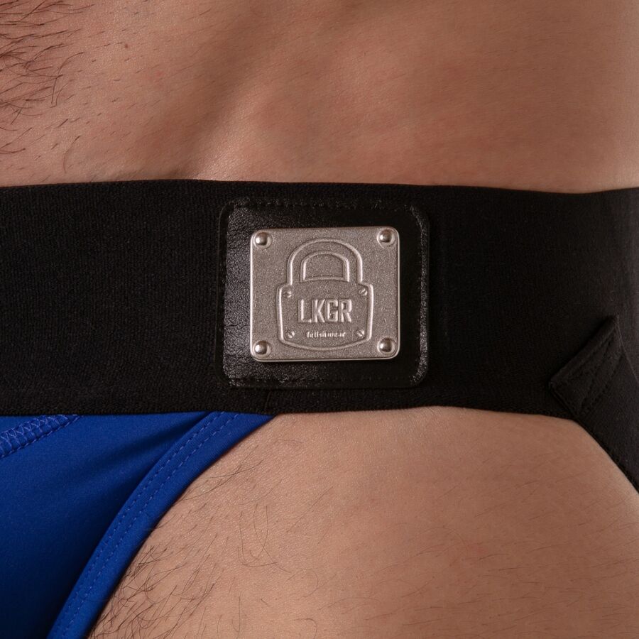 LOCKER GEAR - SOSPENSIONE CON FASCIA IN VITA LARGA BLU TAGLIA S - immagine 5