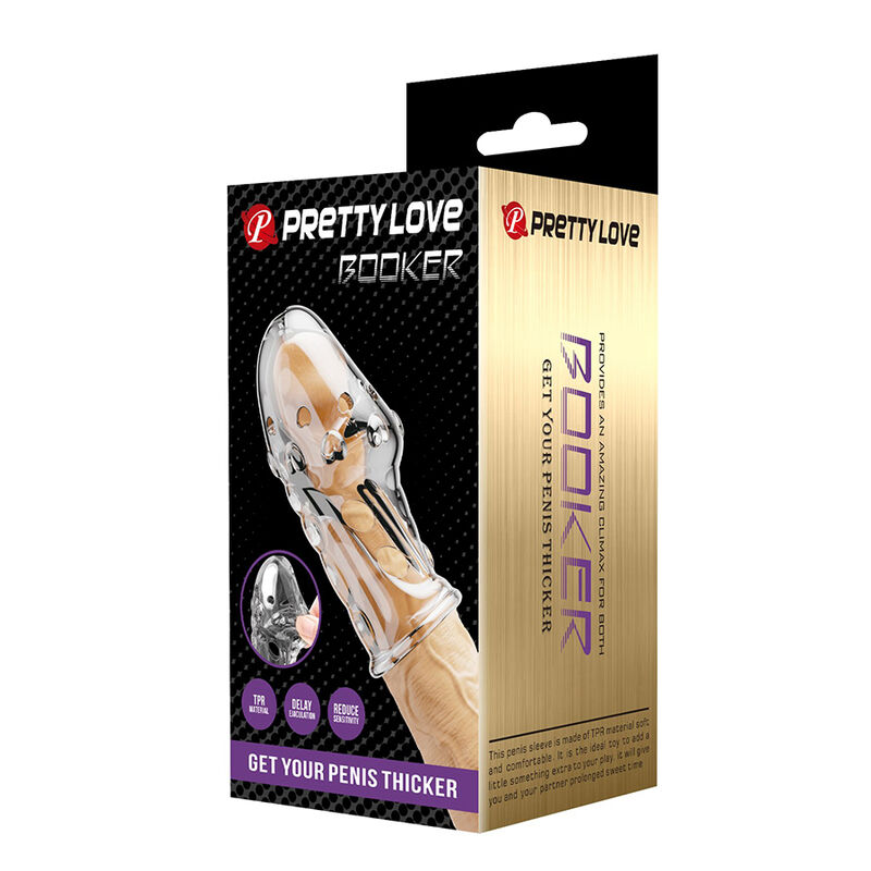 PRETTY LOVE - MANICOTTO PER PENE ROCKER PER UN PENE PIÙ SPESSO E TRASPARENTE - immagine 3