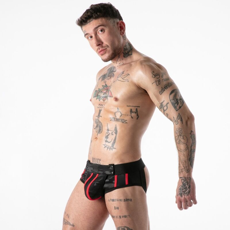 LOCKER GEAR - SBIANCINI DA LAVORO MILITARI COMPLETI ROSSI S - immagine 2