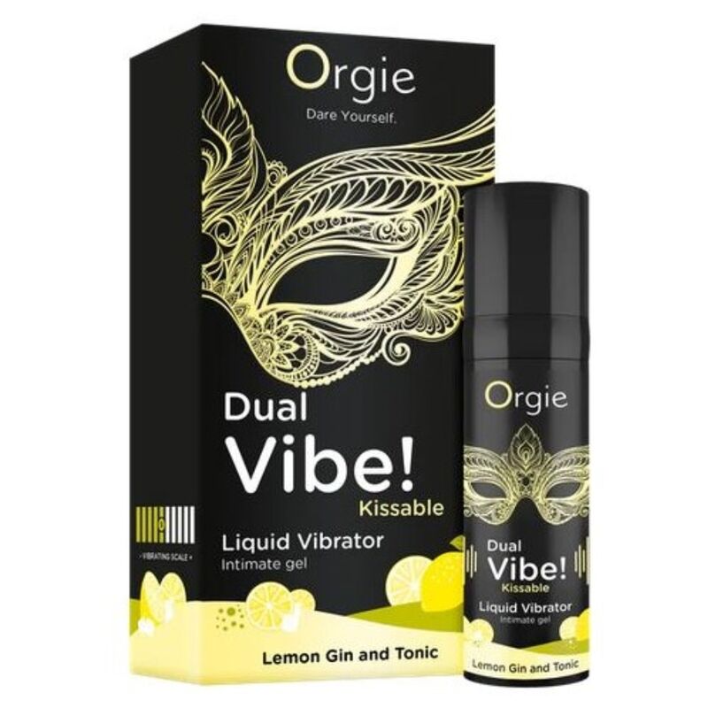 ORGIE - DOPPIA VIBRAZIONE! LIQUIDO VIBRANTE AL LIMONE, GIN E TONICO, 15 ML - immagine 2