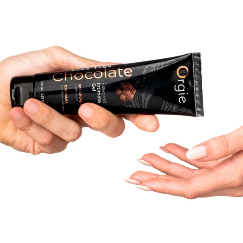 ORGIE - TUBO LUBRIFICANTE AL CIOCCOLATO BACIABILE GEL INTIMO A BASE DE ACQUA 100 ML - immagine 2