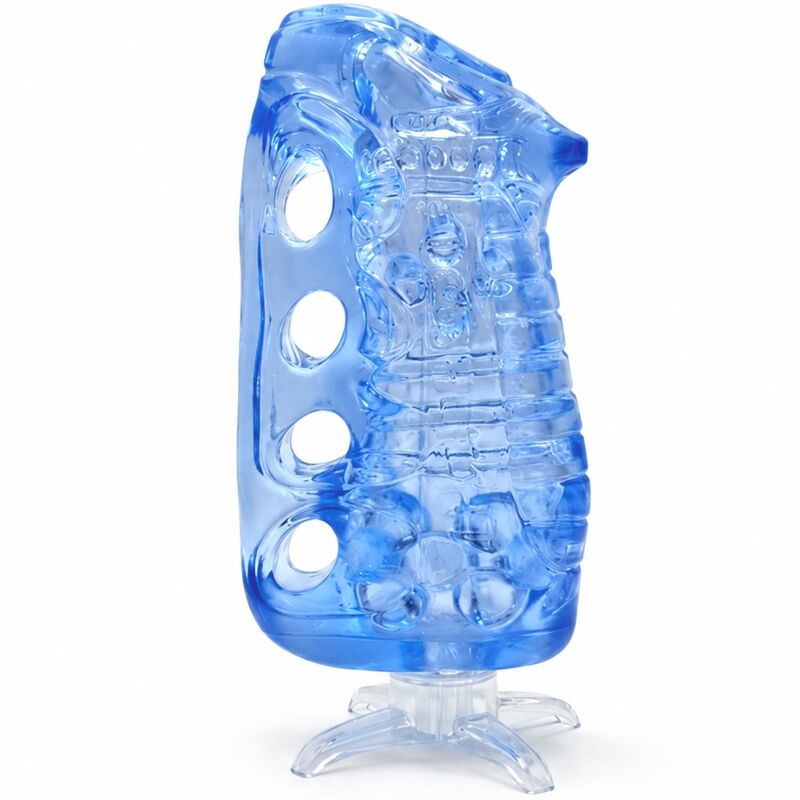 FLESHLIGHT MASTURBATORE MANUALE MASCHILE FLESHSKINS GRIP BLUE ICE BLU - immagine 3