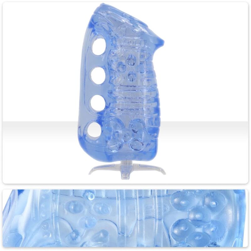 FLESHLIGHT MASTURBATORE MANUALE MASCHILE FLESHSKINS GRIP BLUE ICE BLU
