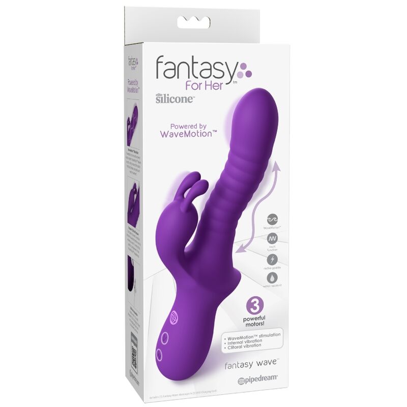 FANTASY FOR HER - FANTASY WAVE WAVEMOTION VIBRATORE RICARICABILE VIOLA - immagine 3