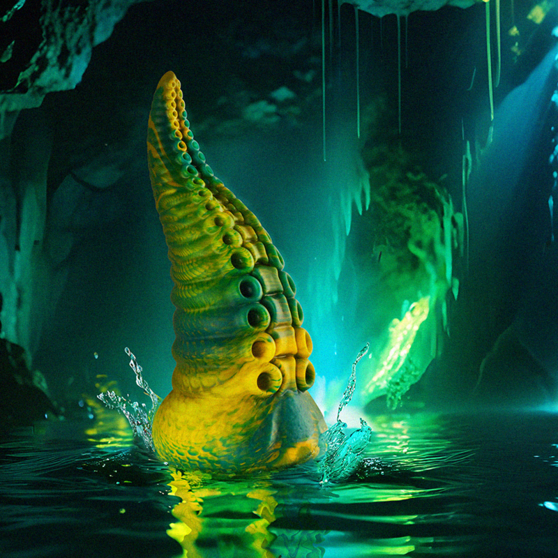 EPIC - DILDO CON TENTACOLI VERDI DI CETUS, TAGLIA GRANDE - immagine 3
