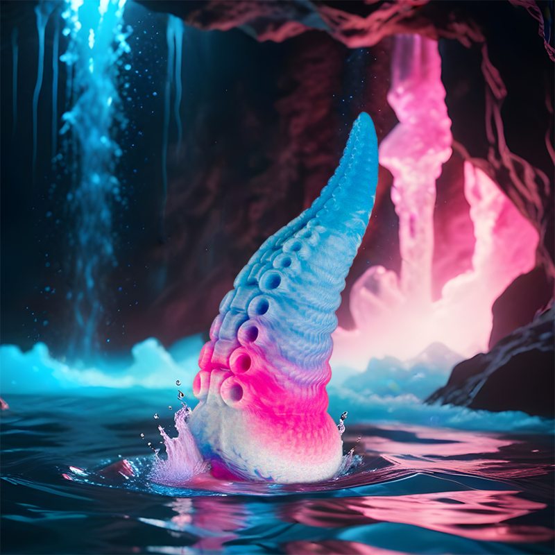 EPIC - PHORCYS DILDO CON TENTACOLI BLU, TAGLIA PICCOLA - immagine 3