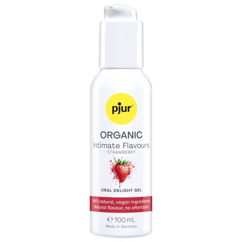 PJUR - GEL DETERGENTE ORALE BIOLOGICO AL GUSTO FRAGOLA, AROMA INTIMO, 100 ML
