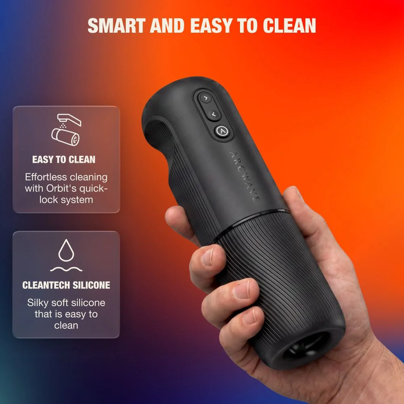 ARCWAVE - ORBIT MASTURBATORE MASCHILE ROTANTE A 360° CON CONTROLLO TRAMITE APP NERO - immagine 2