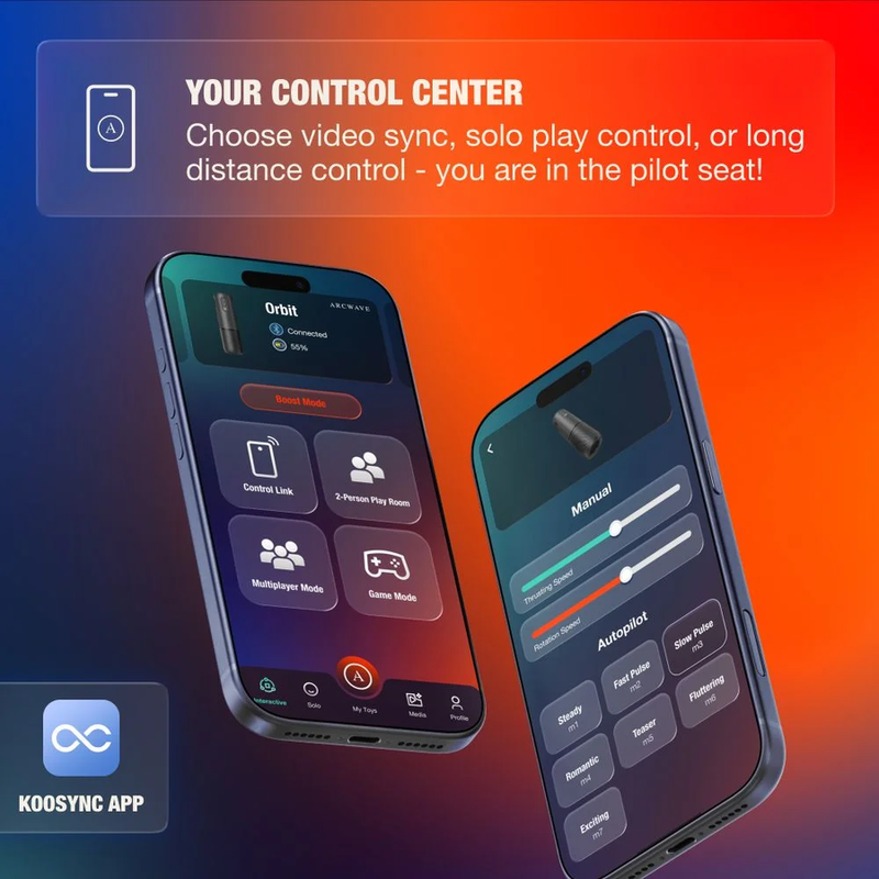 ARCWAVE - ORBIT MASTURBATORE MASCHILE ROTANTE A 360° CON CONTROLLO TRAMITE APP NERO - immagine 3