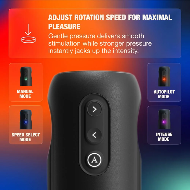 ARCWAVE - ORBIT MASTURBATORE MASCHILE ROTANTE A 360° CON CONTROLLO TRAMITE APP NERO - immagine 4