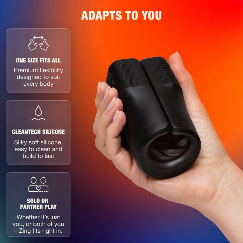 ARCWAVE - ZING STROKER MASCHILE VIBRANTE CON DOPPIO MOTORE NERO - immagine 2