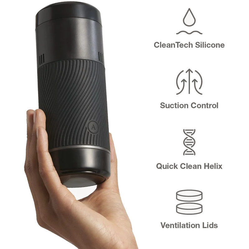 ARCWAVE - POW STROKER MANUALE CON CONTROLLO DELLASPIRAZIONE NERO - immagine 4