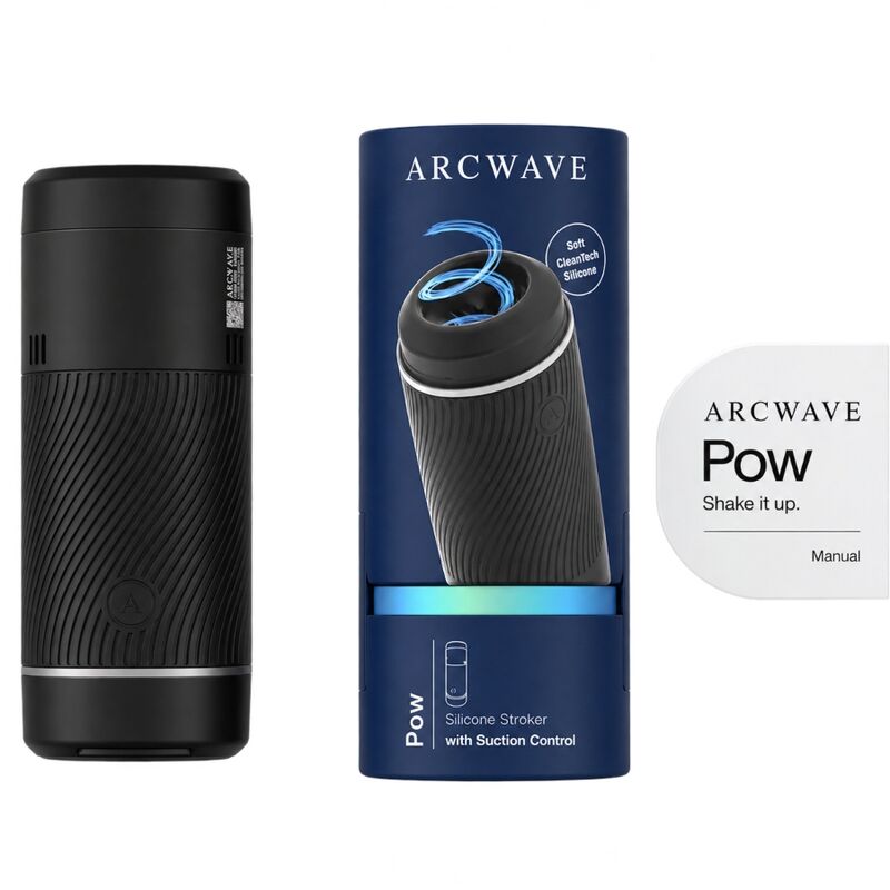 ARCWAVE - POW STROKER MANUALE CON CONTROLLO DELLASPIRAZIONE NERO - immagine 3
