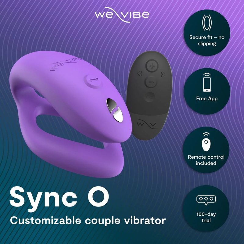 WE-VIBE - VIBRATORE PER COPPIE SYNC O WRAPPING-STIMULATION LUCE VIOLA - immagine 3
