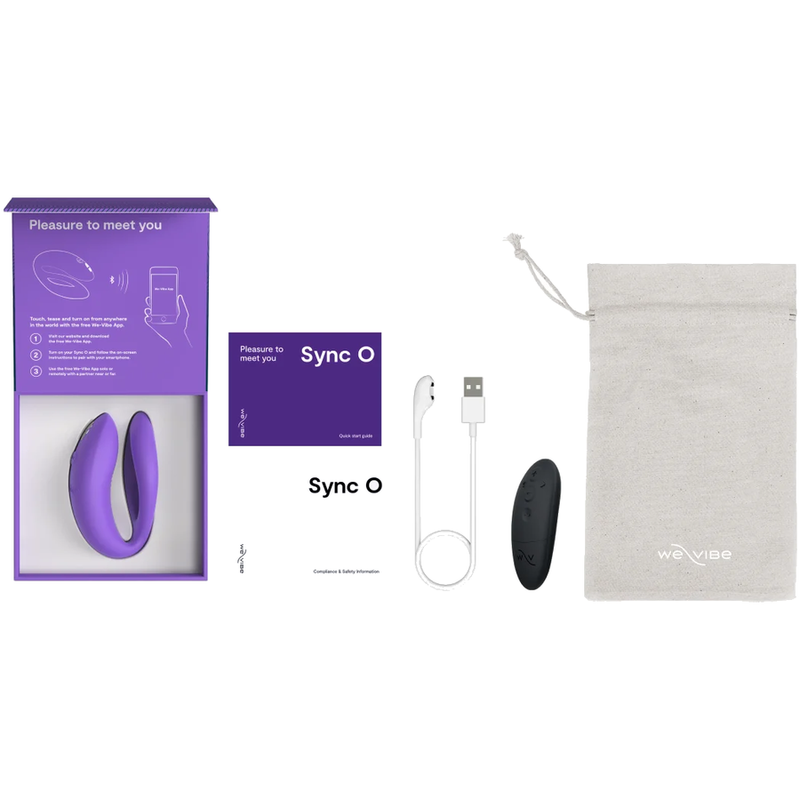 WE-VIBE - VIBRATORE PER COPPIE SYNC O WRAPPING-STIMULATION LUCE VIOLA - immagine 2