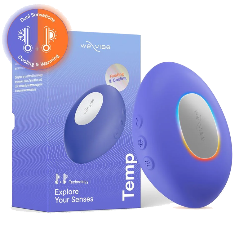 WE-VIBE - VIBRATORE RISCALDANTE E RAFFREDDANTE A TEMPERATURA INTENSIVA, COLORE BLU LAVANDA